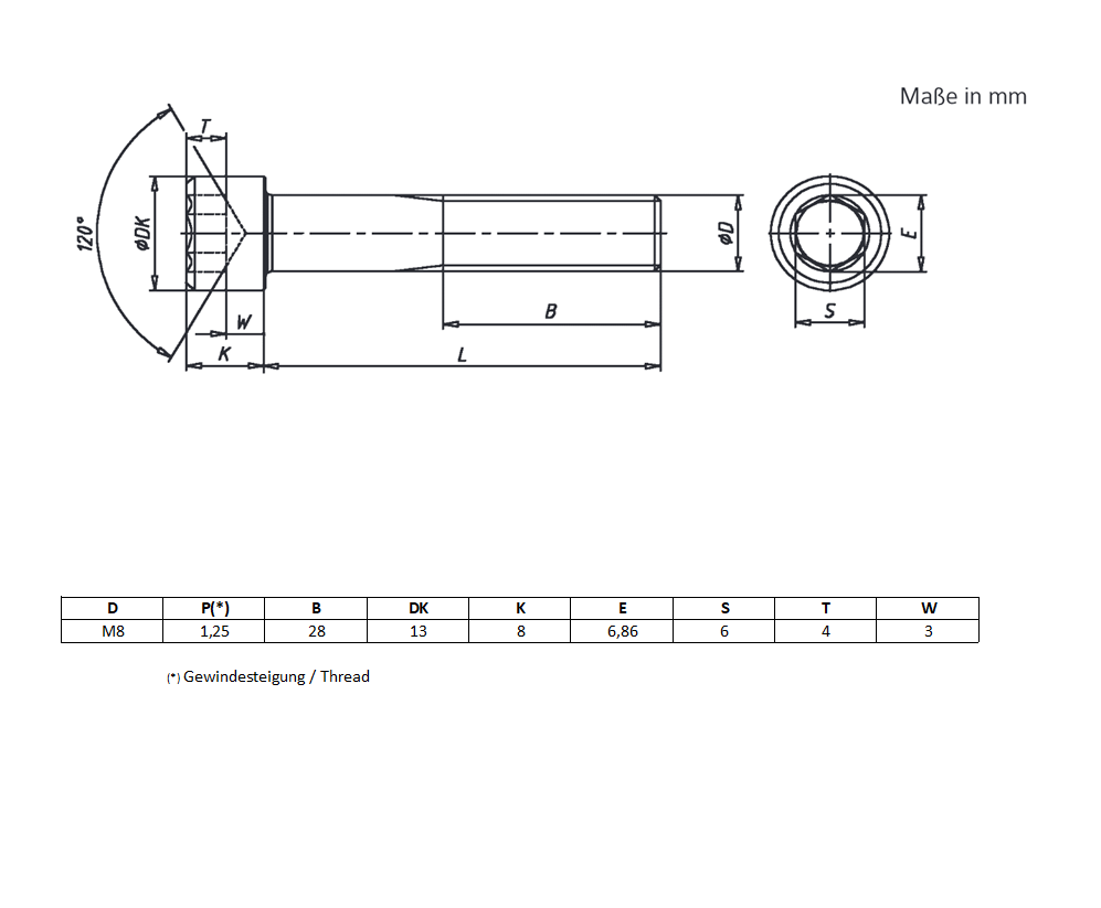 Screw DIN 912 M8x50 Stainless steel